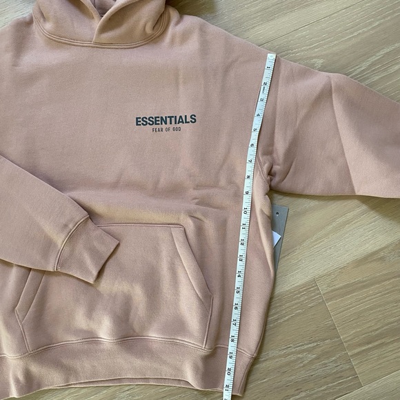 NEW AUTHENTIC FOG ESSENTIALS HOODIE MATTE BLUSH PINK - FEAR OF GOD - Picture 2 of 8